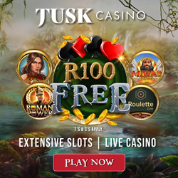 Tusk Online Casino - R100 Free
